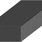 Rectangle-shaped charcoal briquettes showing clean edges and uniform production.