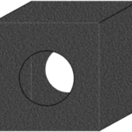 Hollow box-shaped charcoal briquettes designed for improved airflow and efficient combustion.