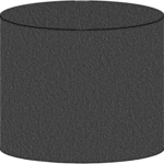 Cylinder-shaped charcoal briquettes with smooth edges and consistent form.